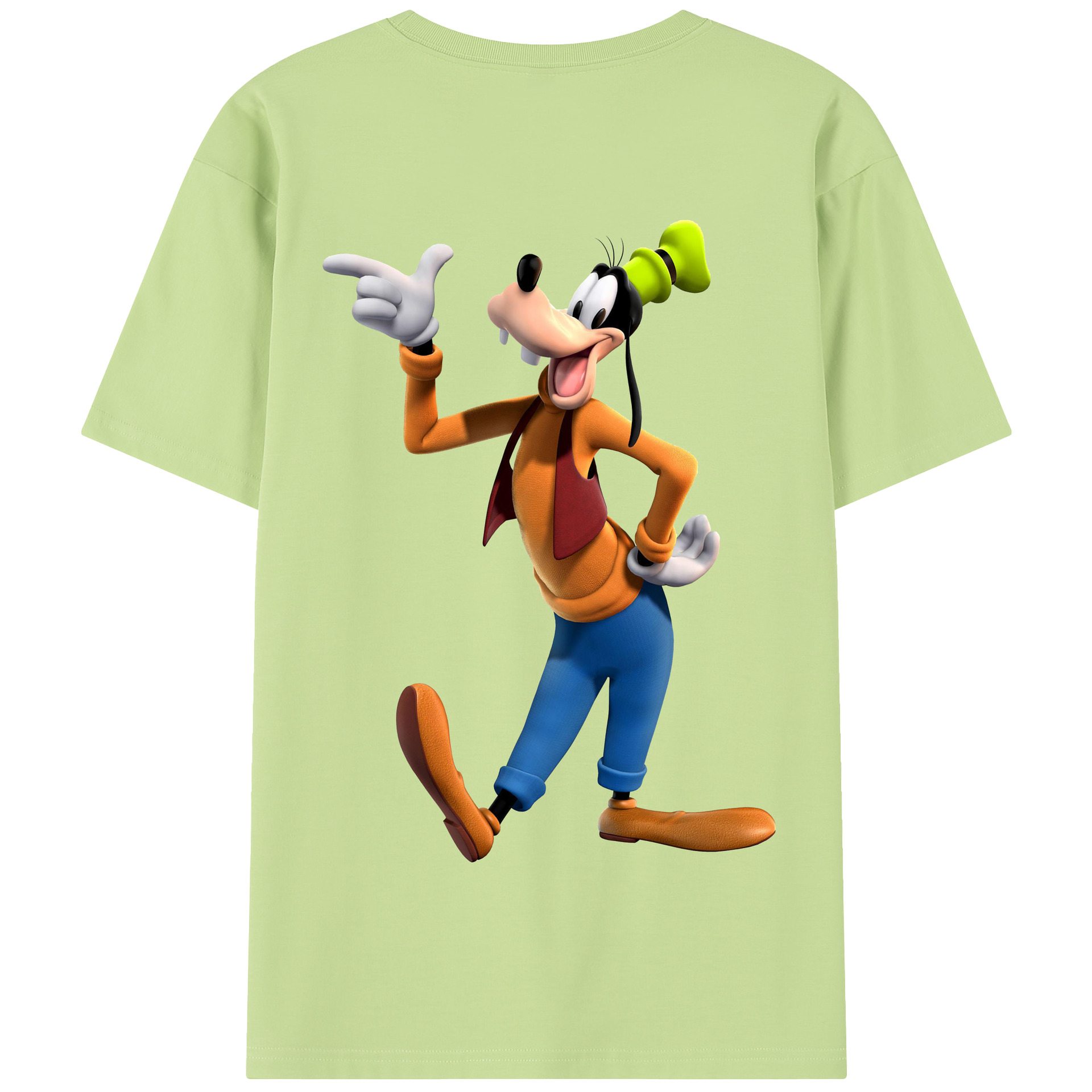 （画像用） ミッキーマウス Mickey Mouse 綿100％半袖Tシャツ（背面プリント）